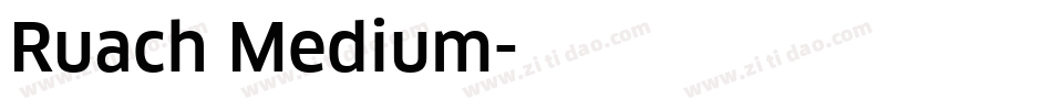 Ruach Medium字体转换
